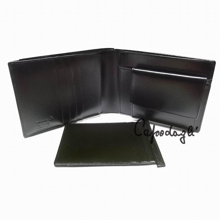 Montblanc plånbok 4 fack med identitetsdokumenthållare Meisterstück svart 6179 - Capodagli 1937