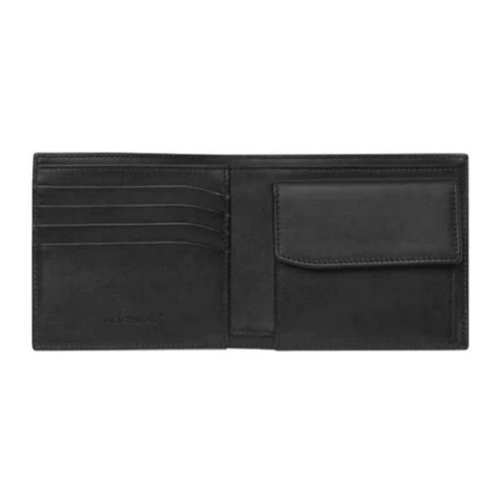 Cartera Montblanc 4 compartimentos con monedero Meisterstück Soft Grain negro 126253 - Joyería Capodagli