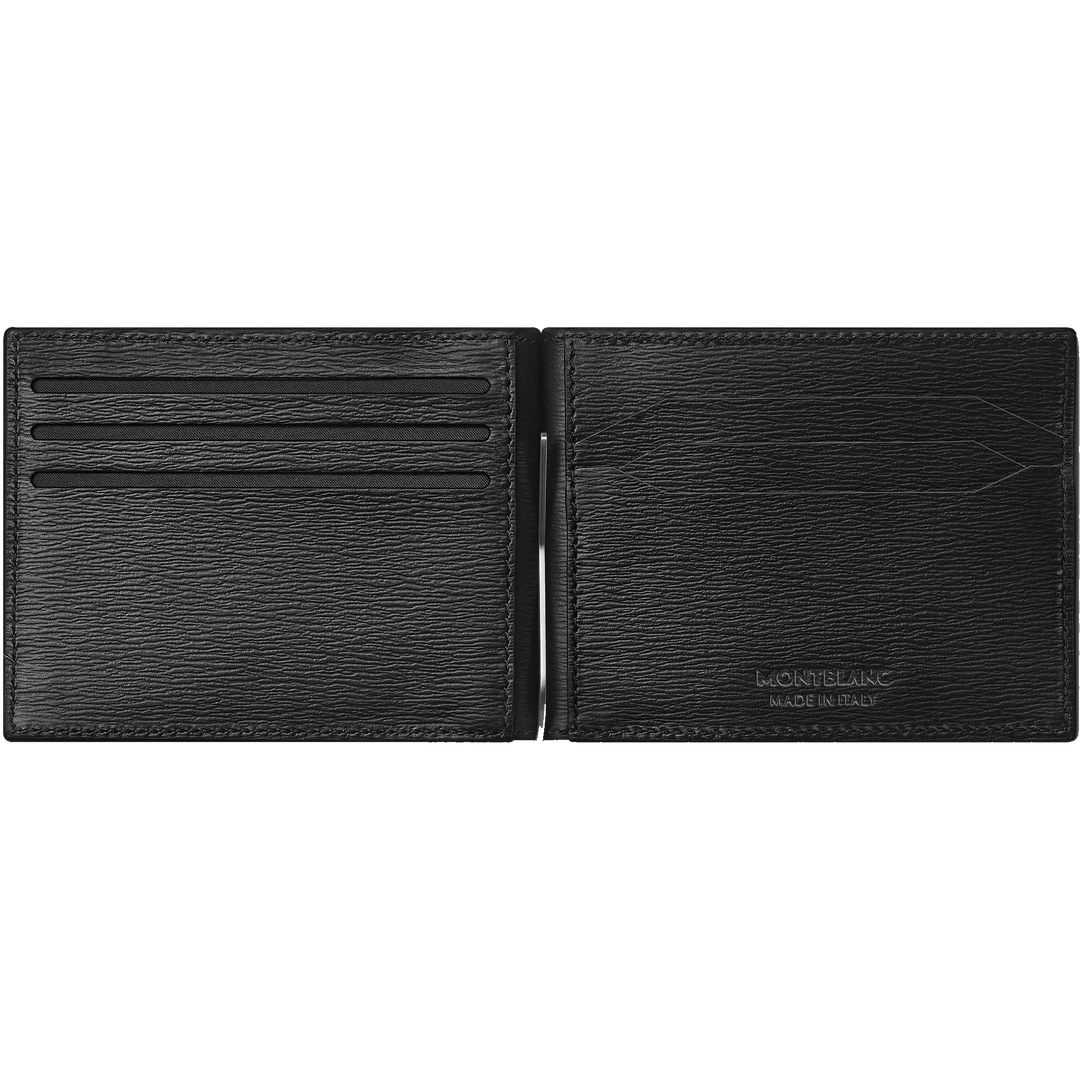 Cartera Montblanc 6 compartimentos Meisterstück 4810 negra con clip para billetes 129245 - Capodagli 1937