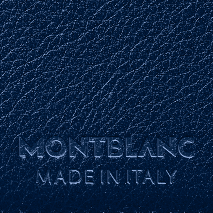 Portfel Montblanc 6 przegródek Meisterstück Selection Soft blue 130059 - Capodagli 1937
