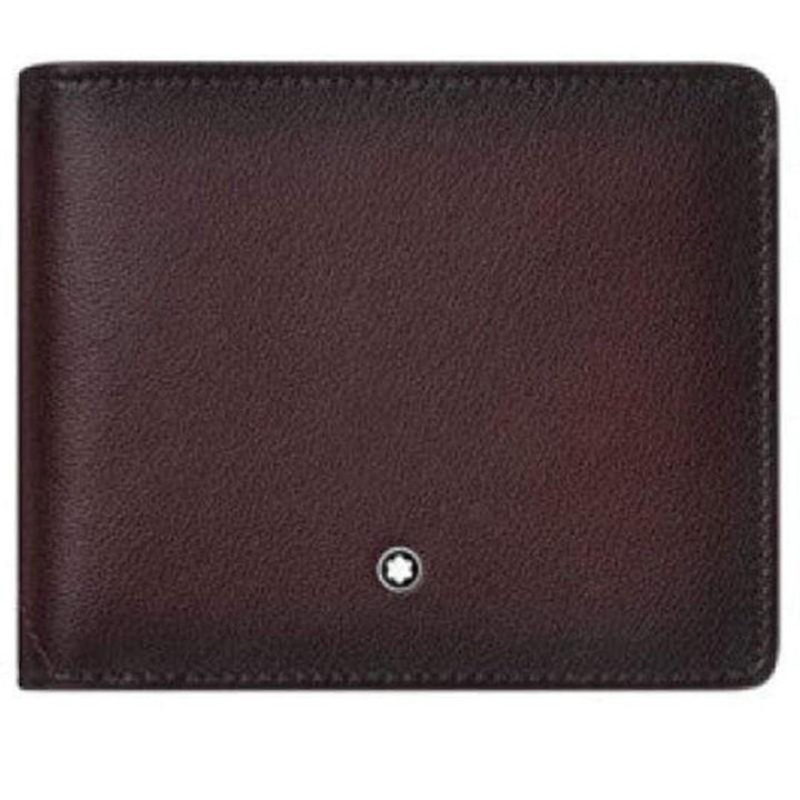 Portefeuille Montblanc 6 compartiments Meisterstück Shaded bordeaux 123720 - Capodagli Bijoux