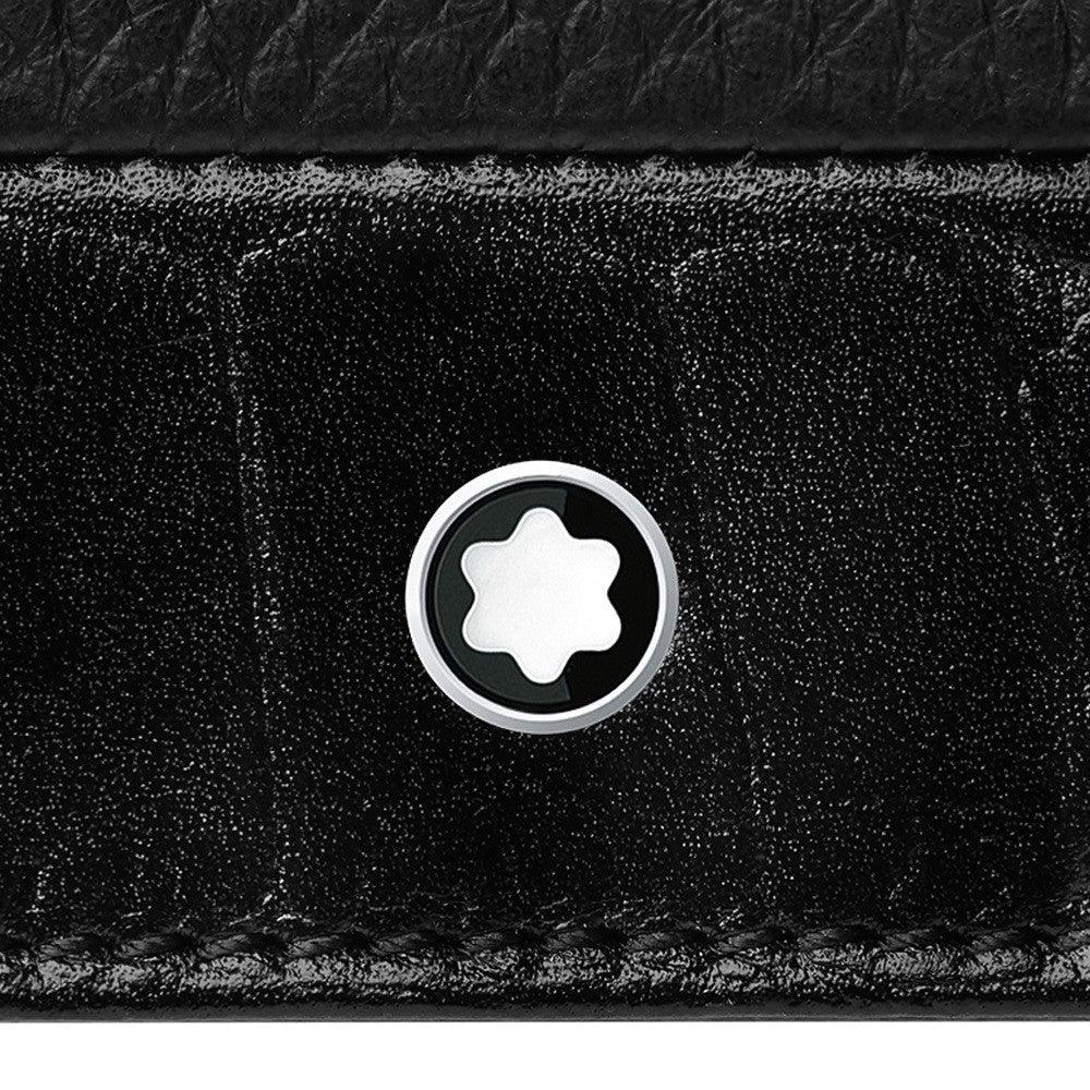 Montblanc pung 6 rum Meisterstück Soft Grain sort krokodilleprint 118752 - Gioielleria Capodagli