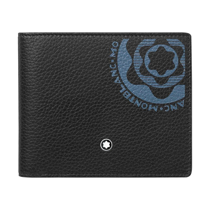 Montblanc lompakko 6 lokeroa Meisterstück Soft Grain musta/sininen 127326 - Gioielleria Capodagli