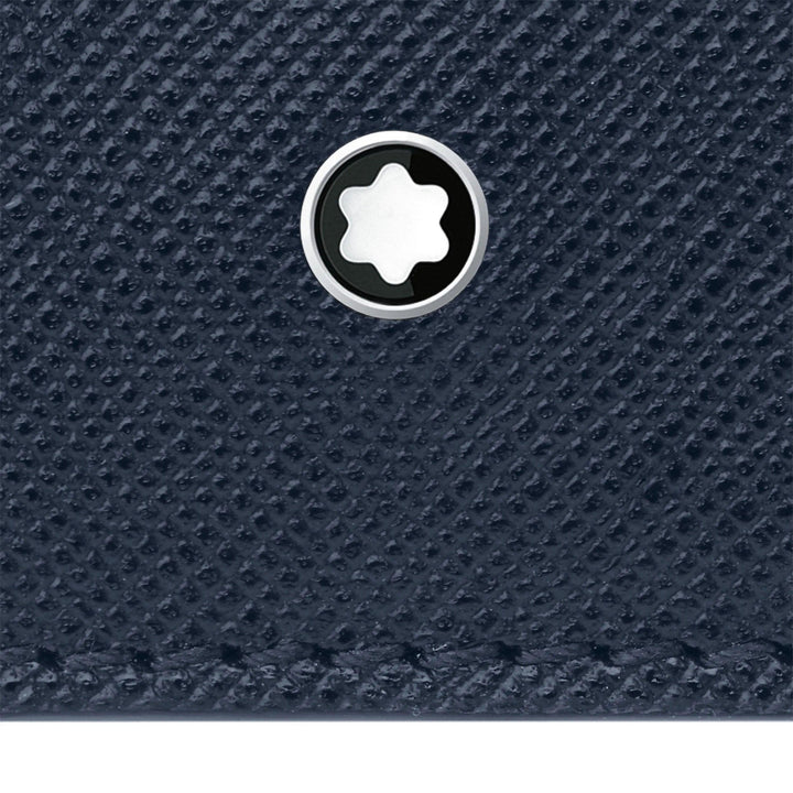 Montblanc portemonnee 6 vakken Montblanc Sartorial blauw 128585 - Capodagli 1937