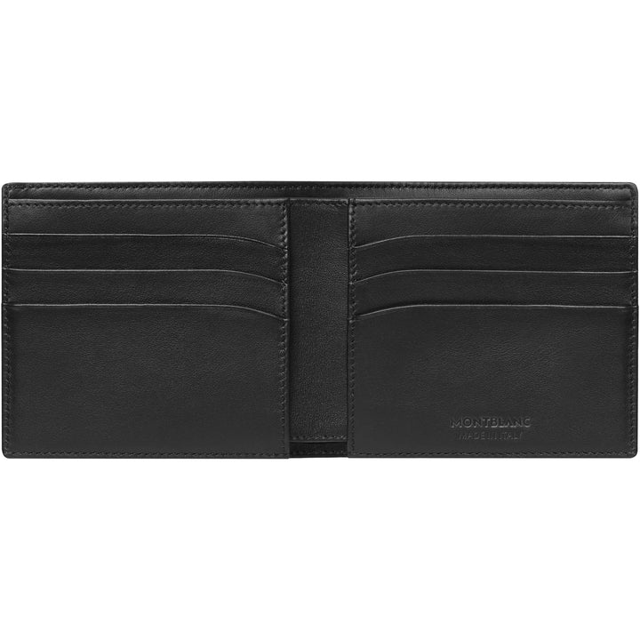 Montblanc portafoglio a 6 scomparti Meisterstück Soft Grain nero 126250 - Gioielleria Capodagli