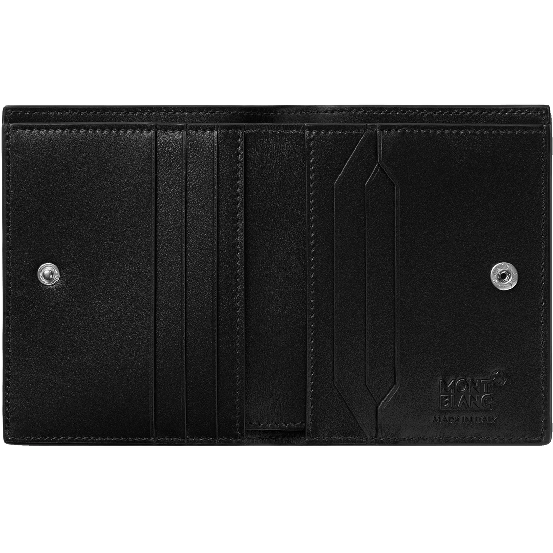 Portefeuille compact Montblanc 6 compartiments Meisterstück noir/bleu 129678 - Capodagli 1937