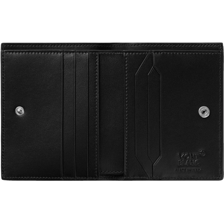 Portefeuille compact Montblanc 6 compartiments Meisterstück noir/bleu 129678 - Capodagli 1937