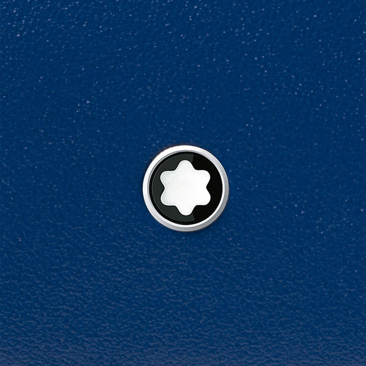 Portefeuille compact Montblanc 6 compartiments Meisterstück noir/bleu 129678 - Capodagli 1937