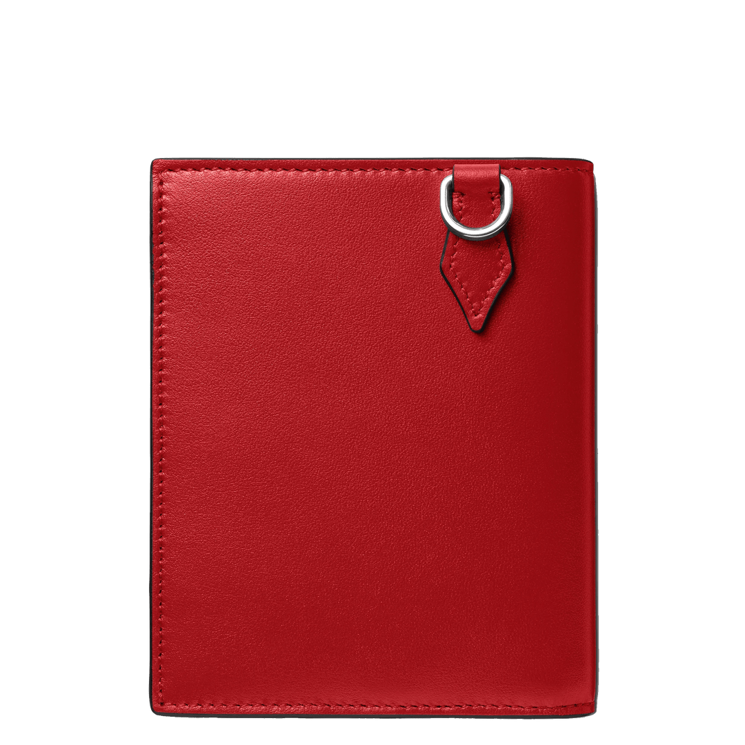 Montblanc Meisterstück compact wallet 6 compartments black/red 129679 - Capodagli 1937