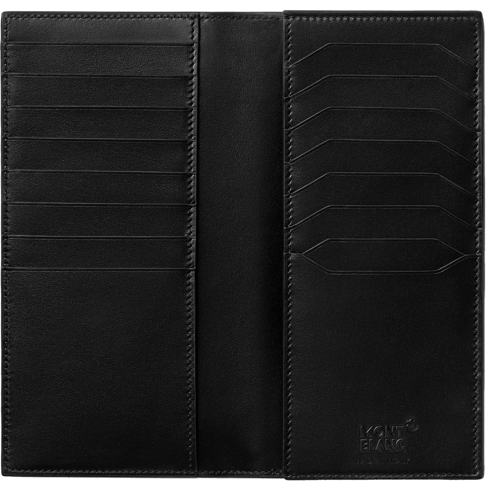 Montblanc dlouhá peněženka 15 přihrádek Meisterstück černá/modrá 129681 - Capodagli 1937