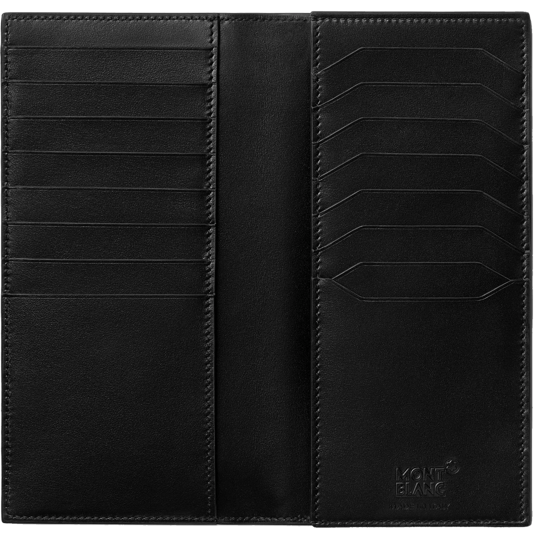 Montblanc long wallet 15 compartments Meisterstück black/blue 129681 - Capodagli 1937