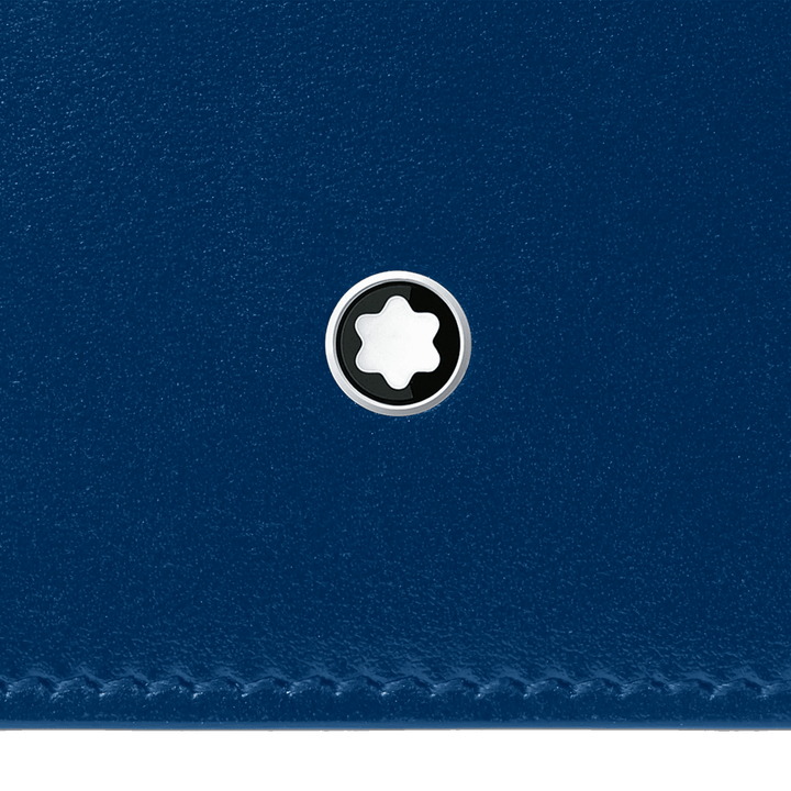 Montblanc long wallet 15 compartments Meisterstück black/blue 129681 - Capodagli 1937