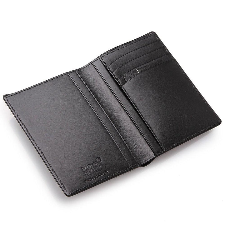 Portofel Montblanc Meisterstück 4 compartimente negru 11987 - Bijuterii Capodagli