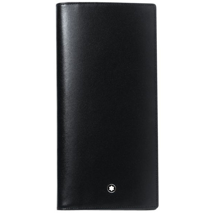 Montblanc vertical wallet 14 compartments and pocket with zip Meisterstück black 7165 - Gioielleria Capodagli