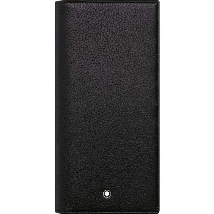 Portefeuille vertical Montblanc 14 compartiments et poche zippée Meisterstück Soft Grain noir 113303 - Capodagli 1937