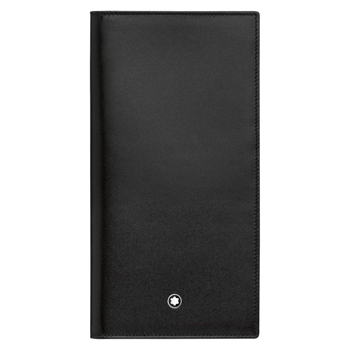 Portefeuille long vertical Montblanc 12 compartiments avec poche transparente Meisterstück noir 114535 - Capodagli Bijoux