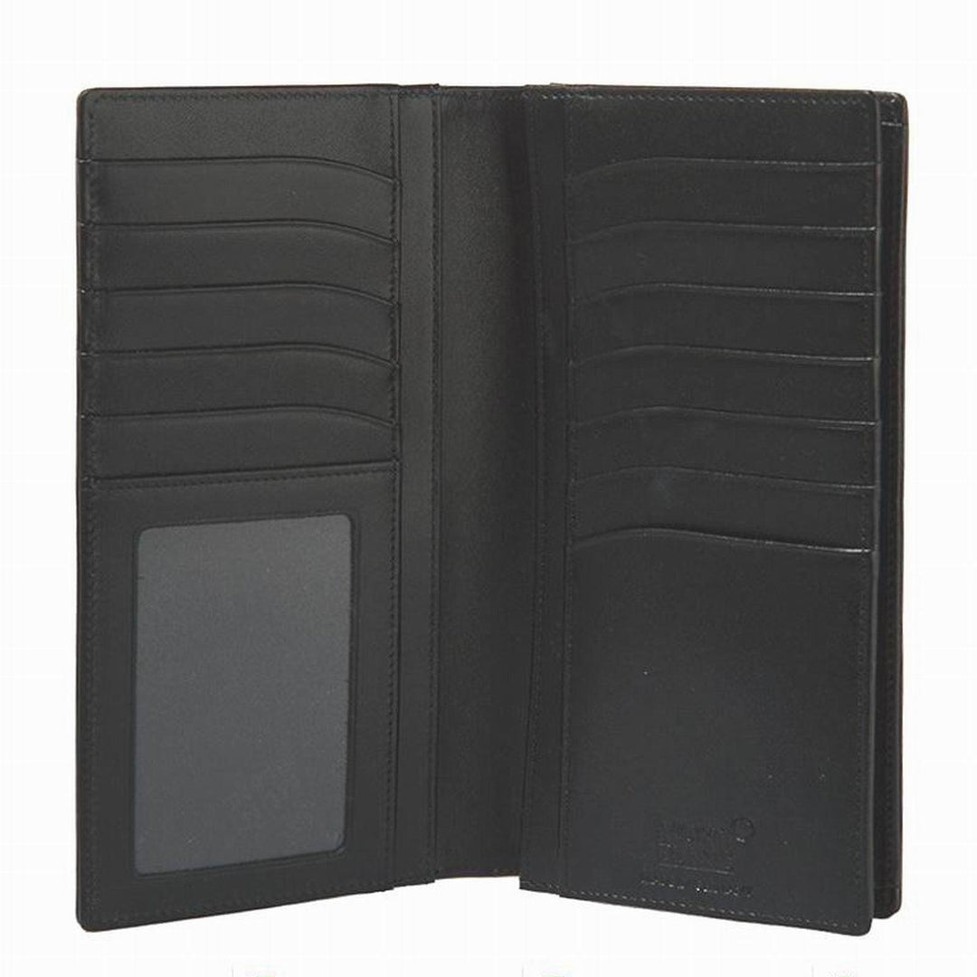 Portefeuille long vertical Montblanc 12 compartiments avec poche transparente Meisterstück noir 114535 - Capodagli Bijoux