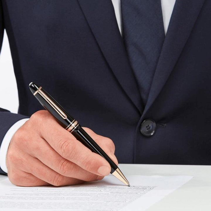 Montblanc Roller Meisterstuck Gold-Coated LeGrand 11402 - Capodagli Jewelry