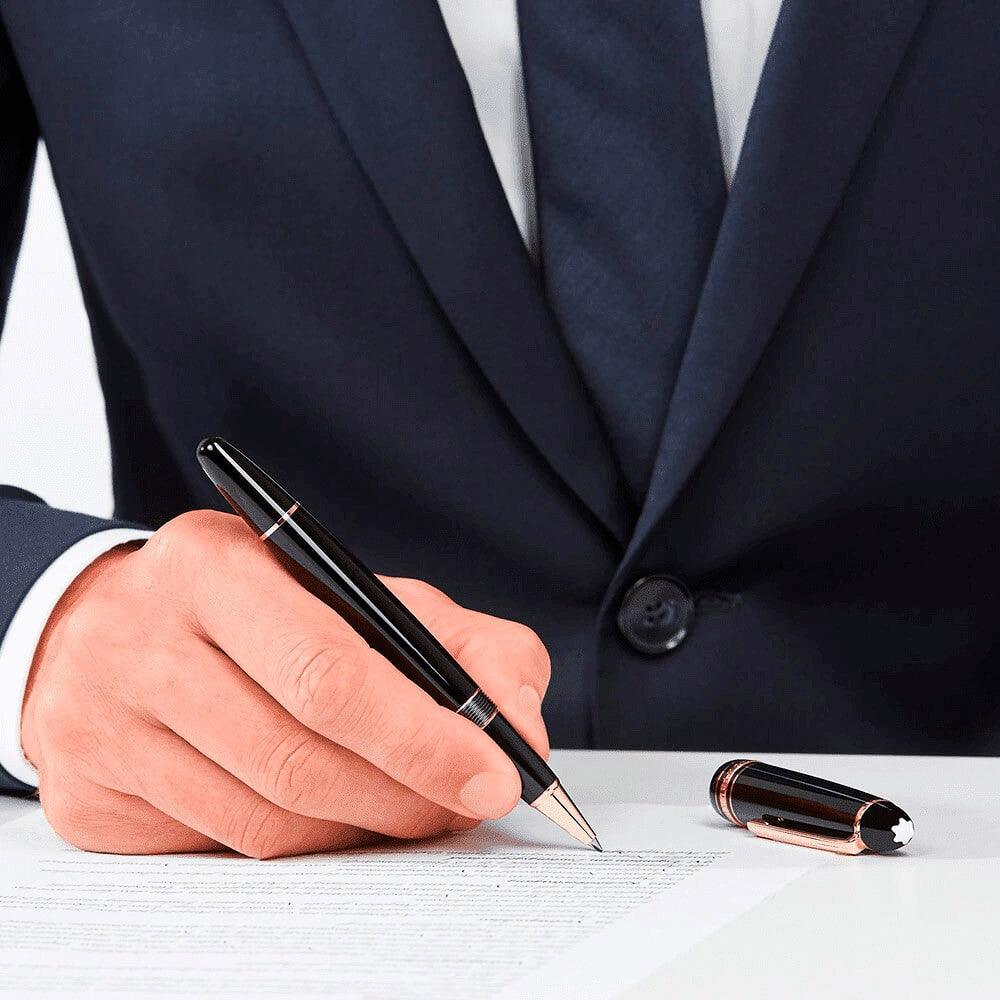 Montblanc váleček Meisterstück Red Gold LeGrand 112672 - Capodagli Jewellery