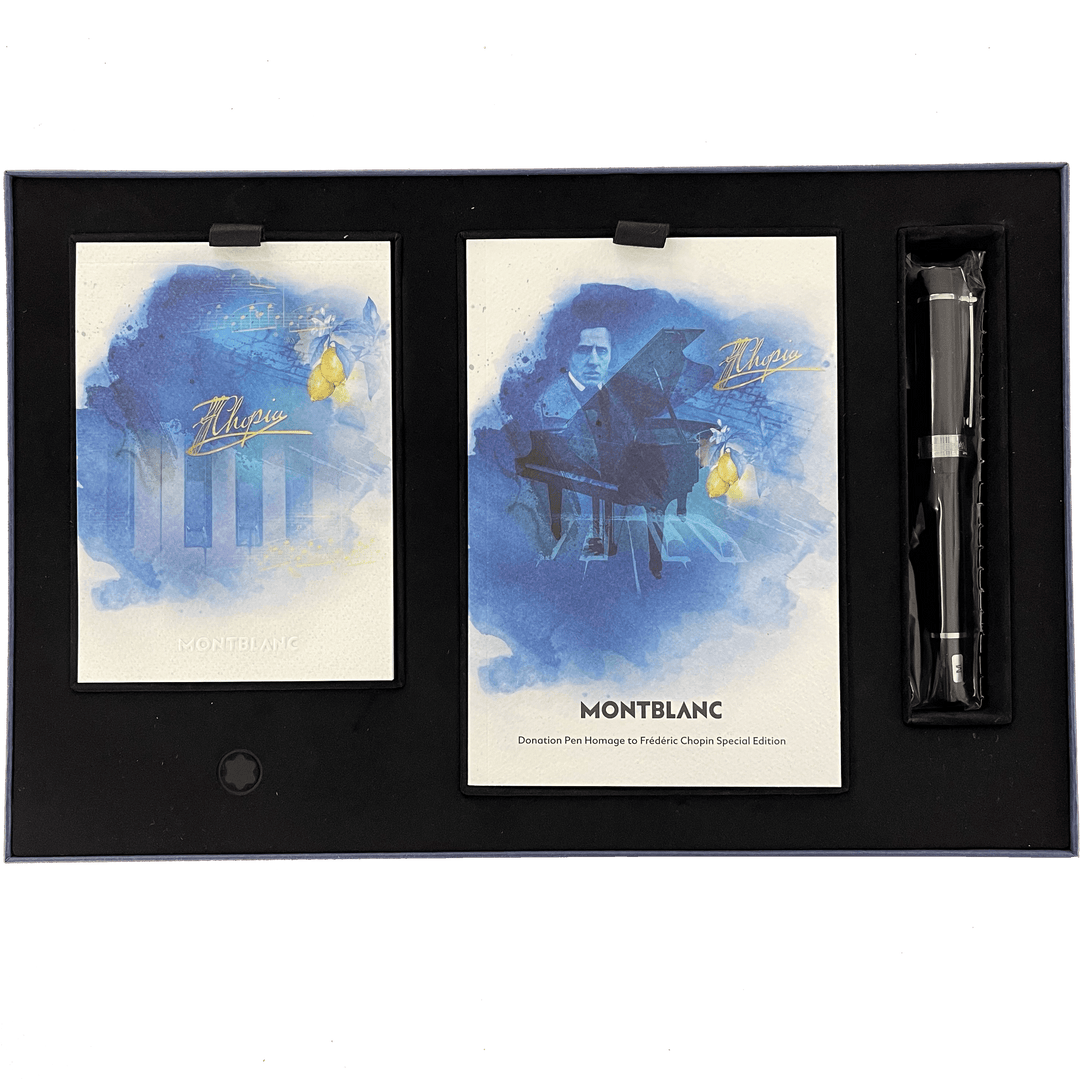 Montblanc Füllfederhalter Donation Pen Set Frederic Chopin Spitze M + Notizblock 127640 – Capodagli 1937