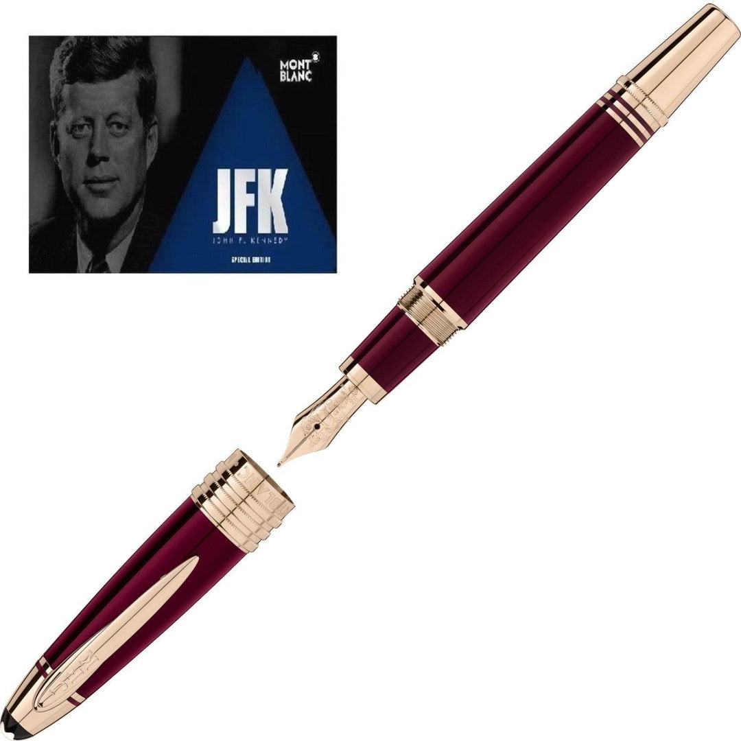 Pióro wieczne Montblanc John F. Kennedy edycja specjalna bordowa końcówka M 118051 - Gioielleria Capodagli