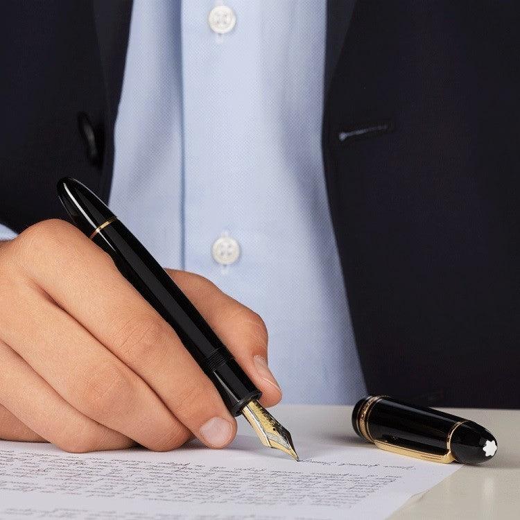 Montblanc Meisterstuck kullalla päällystetty 149 mustekynä 115383 - Gioielleria Capodagli