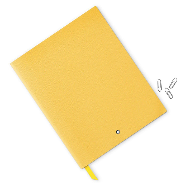 Bloc-notes Montblanc 149 jaune moutarde ligné 125881 - Gioielleria Capodagli