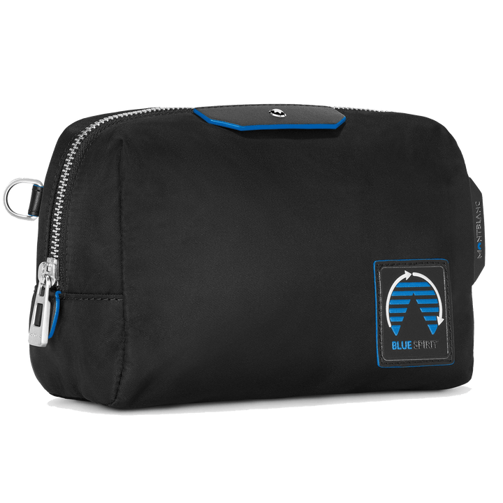 Střední toaletní taška Montblanc Montblanc Blue Spirit černá/modrá 128737 - Capodagli 1937