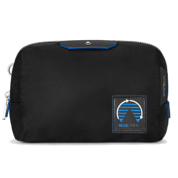 Střední toaletní taška Montblanc Montblanc Blue Spirit černá/modrá 128737 - Capodagli 1937