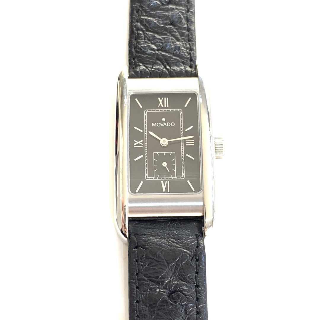 Movado Herrenuhr Kurba 22x34mm schwarzes Zifferblatt Handaufzug 84-C4-620 - Gioielleria Capodagli