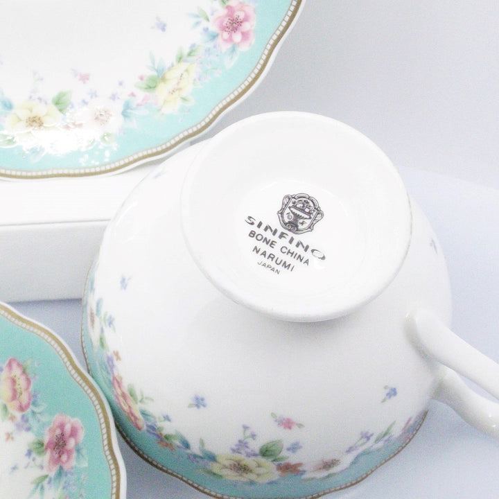 Narumi service 2 tekopper Bone China porcelæn guld finish A/K79/B - Gioielleria Capodagli