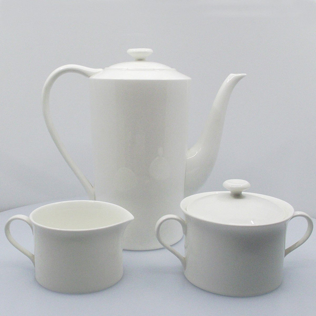 Narumi theeservies 3 delig koffie melkkan suikerpot Bone China porselein A/0558 - Gioielleria Capodagli