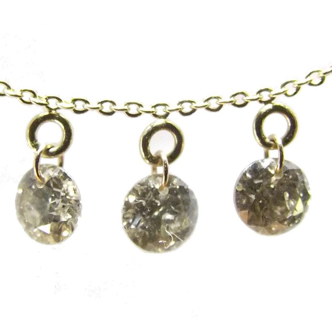 Newlight Studio Damen-Halskette, Gelbgold, 1,4 g, brauner Diamant, 1,50 ct MS-J8024 – Capodagli 1937