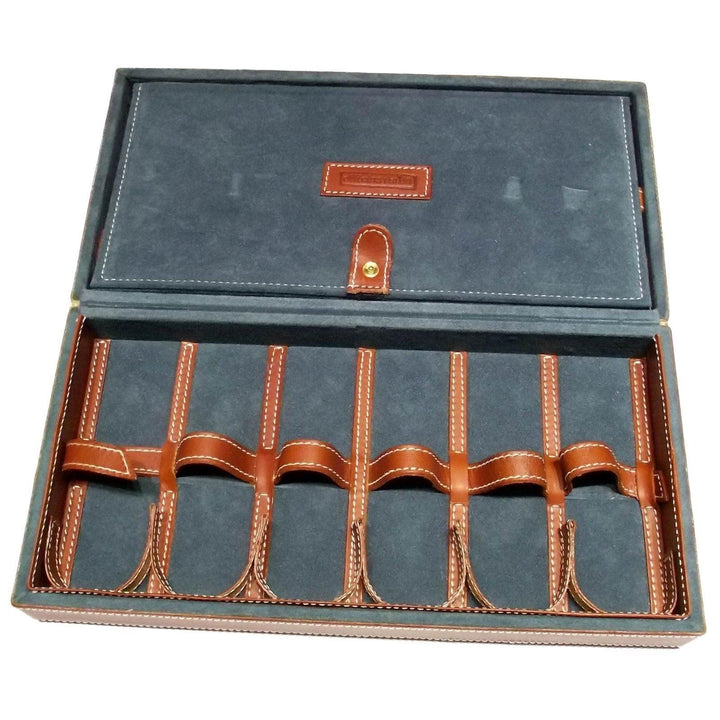 Pudełko Officina Italia na 12 brązowych skórzanych zegarków 0FF.03 - Gioielleria Capodagli