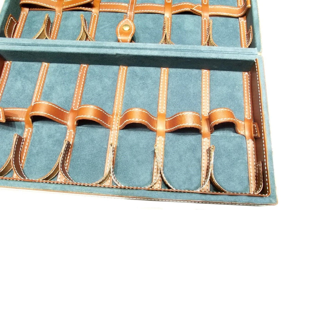 Pudełko Officina Italia na 12 brązowych skórzanych zegarków 0FF.03 - Gioielleria Capodagli