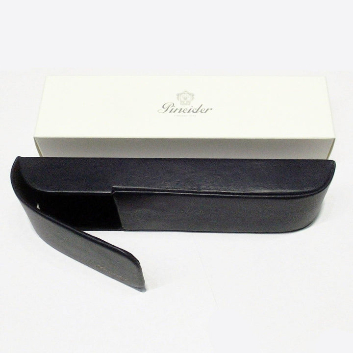 Pineider case for 2 writing instruments blue leather POOKV 3135334 - Capodagli 1937