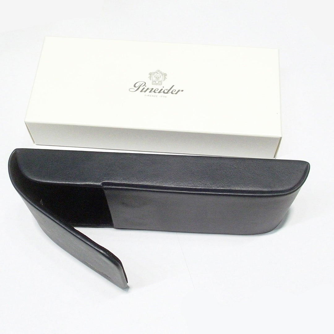 Pineider case for 3 writing instruments blue leather POOKV 3136334 - Capodagli 1937