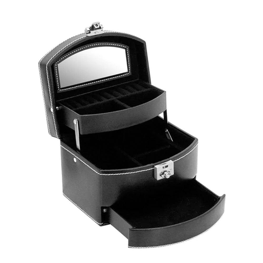 Friedrich23 London Schwarzer Schmuckhalter mit Schubladen 26102-2 – Capodagli 1937