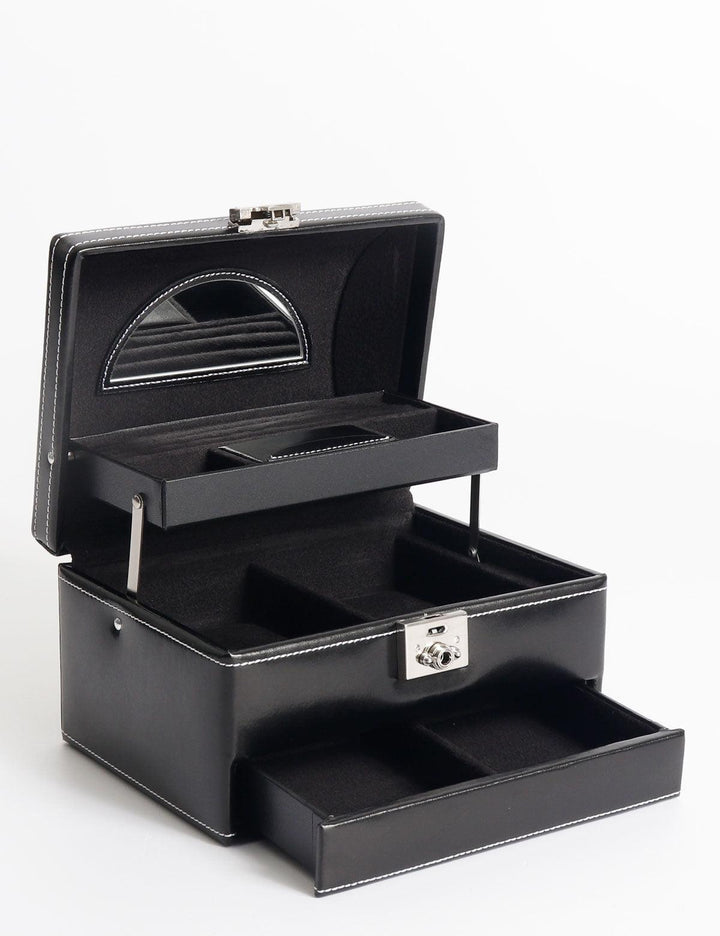 Friedrich23 London Zwarte sieradenhouder met handvat 26104-2 - Capodagli 1937