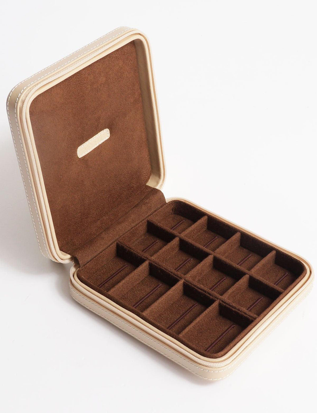 Friedrich23 Boîte à bijoux zippée Cordoba Beige 26204-8 - Capodagli 1937