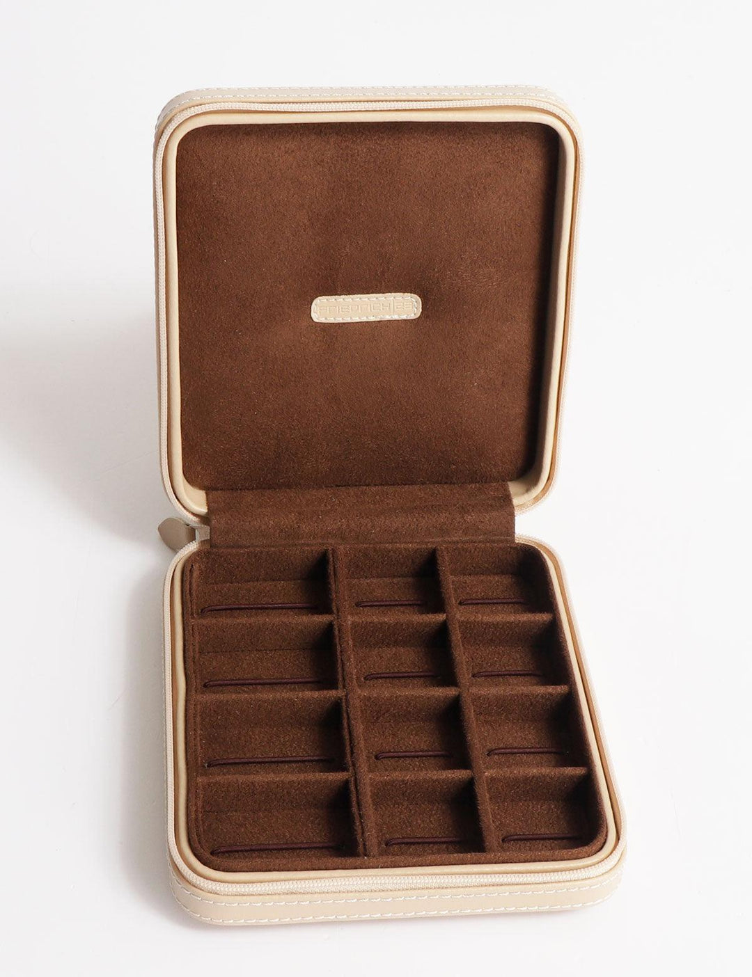 Friedrich23 Boîte à bijoux zippée Cordoba Beige 26204-8 - Capodagli 1937