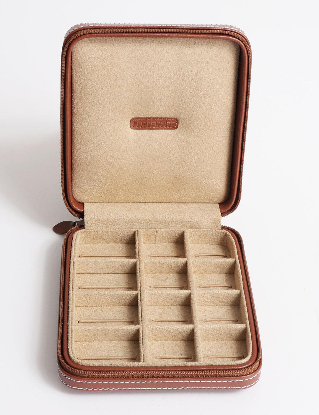 Friedrich23 Cordoba Brown Reißverschluss-Schmuckkästchen 26204-3 - Capodagli 1937