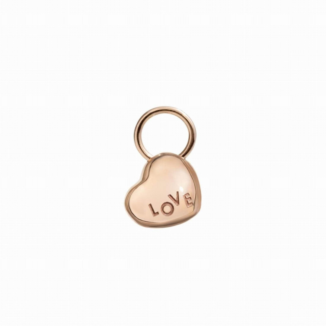 Queriot Love Heart Anhänger 9kt Roségold F17O02LOVE - Capodagli Jewellery