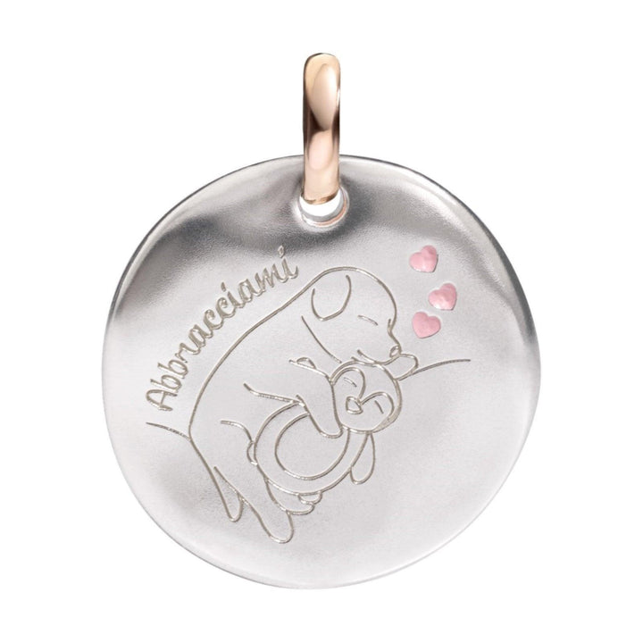 Queriot iso kolikkoriipus Halaa minua hopeaa 925 9kt kultaa F16A03M1358 - Gioielleria Capodagli