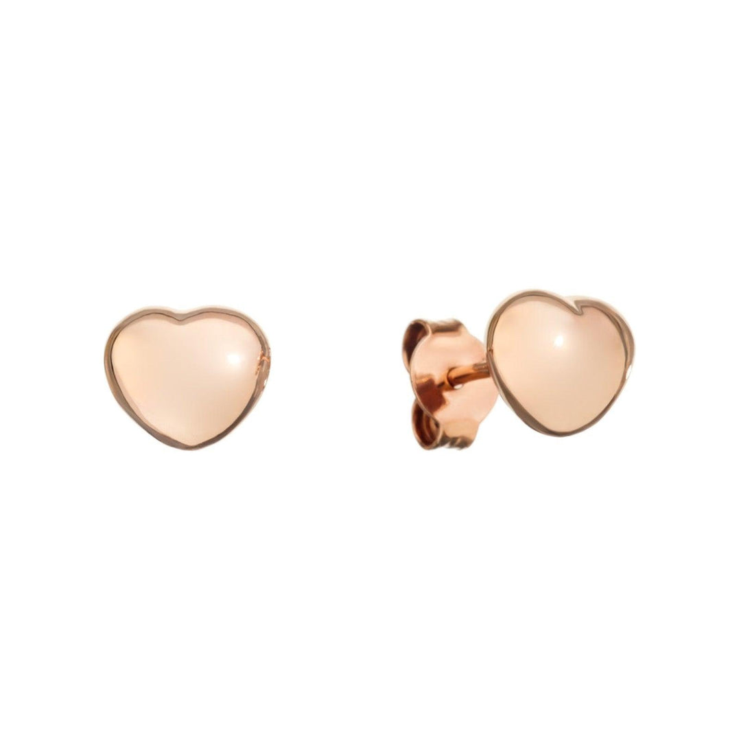 Queriot Herz-Ohrringe aus 9-karätigem Roségold O17O02LOVE – Capodagli Jewellery