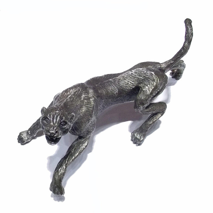 Roselli Argenteria panter statue 405gr solid 925 sølv A-ST003 - Gioielleria Capodagli