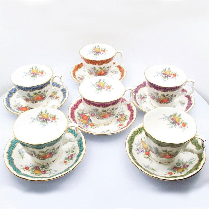 Royal Albert 6-delt teservice i engelsk porcelænsemaljer og guldfinish A-55698H - Gioielleria Capodagli