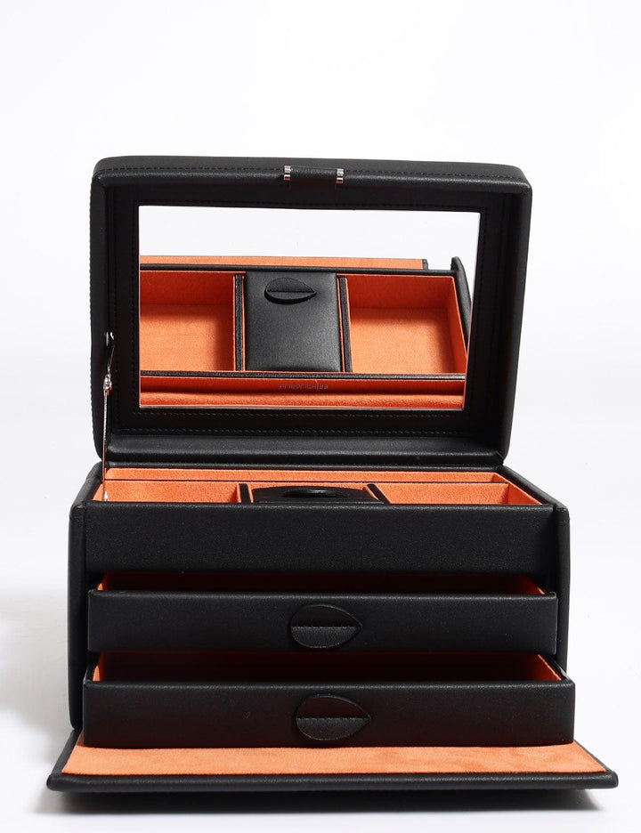 Friedrich23 Boho porta-joias médio Preto 20132-2 - Capodagli 1937