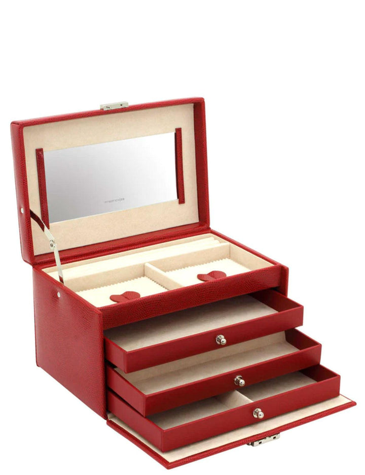 Friedrich23 jewelery box with python effect Red 23255-40 - Capodagli 1937