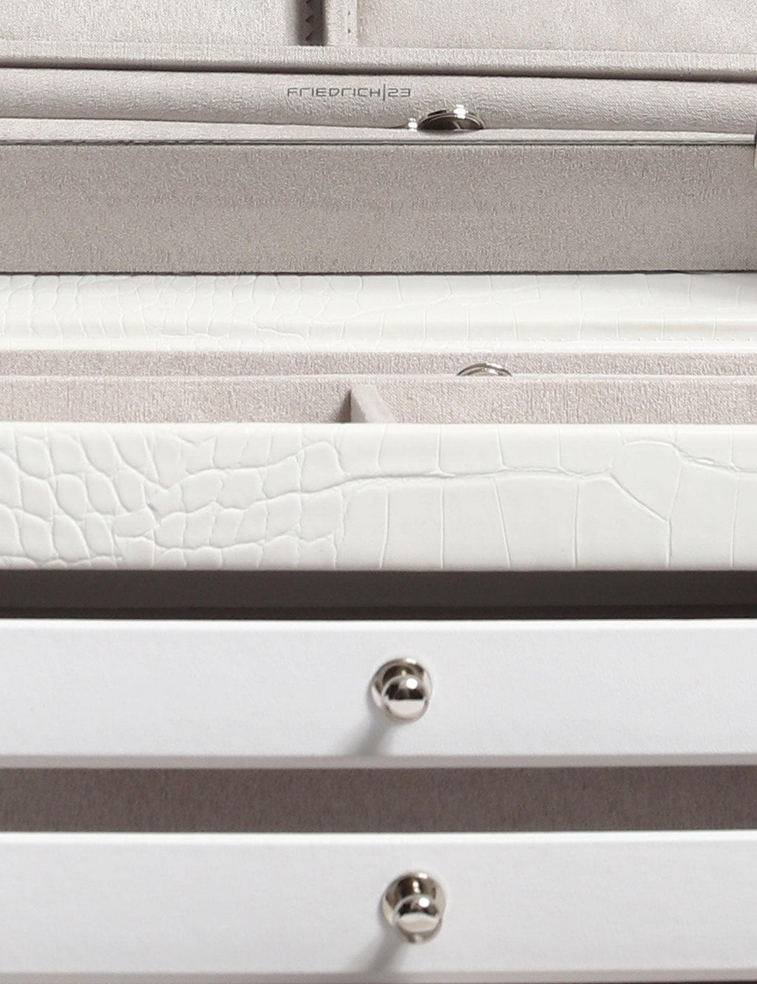 Friedrich23 Jolie 2.0 Caixa de joias branca 20135-1 - Capodagli 1937